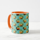 Mug Motif de fruits de pêche (Devant gauche)