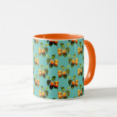 Mug Motif de fruits de pêche (Devant droit)