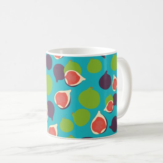 Mug Motif de fruits d'été à la fibre méditerranéenne (Devant droit)