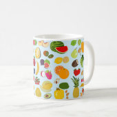 Mug Motif de fruits d'été coloré (Devant droit)