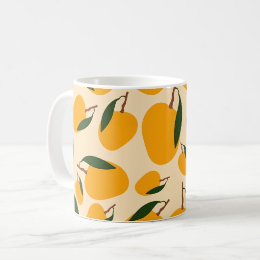 Mug Motif de fruits d'été Mango (Devant gauche)