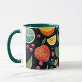 Mug Motif de fruits frais coloré (Gauche)