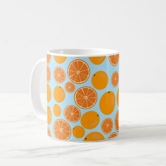 Mug Motif de fruits orange (Devant gauche)