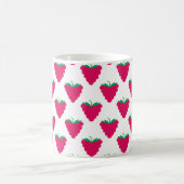 Mug Motif de fruits roses framboise (Centre)