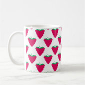 Mug Motif de fruits roses framboise (Gauche)