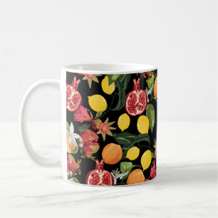 Mug Motif de fruits tropicaux sans soudure. Fond exoti