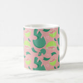Mug Motif de fruits vert rose goyave (Devant droit)