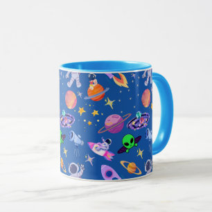 Mug Motif de fusée Astronaut Planet