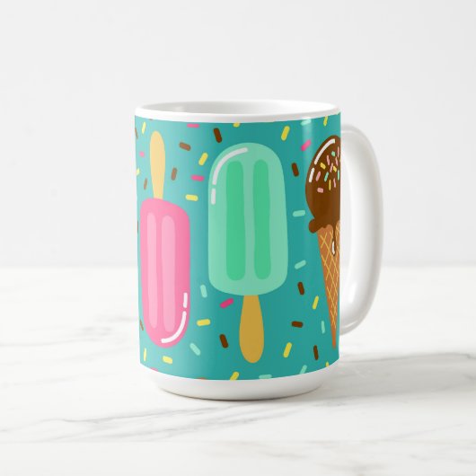 Mug Motif de glace coloré Été (Devant droit)