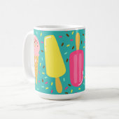 Mug Motif de glace coloré Été (Devant gauche)
