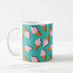 Mug Motif de glace en cônes gaufrés et de yaourt glacé