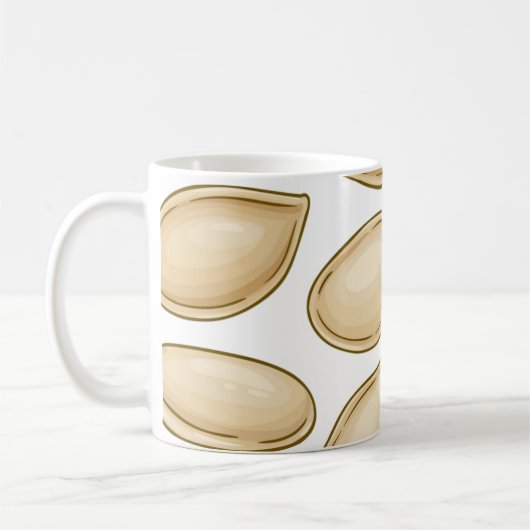 Mug Motif de graines de citrouille (Gauche)