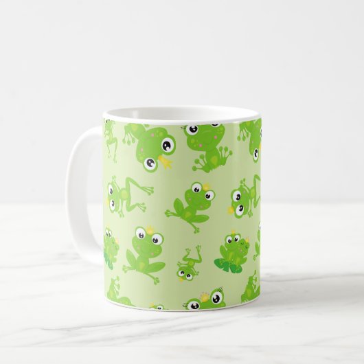 Mug Motif de grenouille, Grenouilles mignonnes, Grenou (Devant gauche)