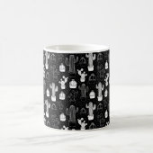 Mug Motif de gribouillis noir et blanc (Centre)