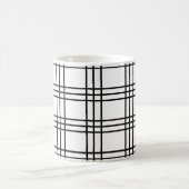 Mug Motif de grille noir et blanc (Centre)