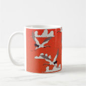 Mug Motif de grue asiatique rouge (Gauche)