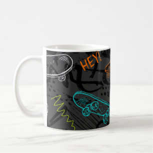 Mug motif de grunge sans soudure Abstrait. Mode de sty
