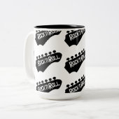 Mug Motif de guitare rock et roll (Devant gauche)