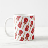 Mug Motif de guitare rouge (Gauche)