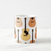 Mug Motif de guitares acoustiques (Centre)