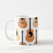 Mug Motif de guitares acoustiques (Gauche)