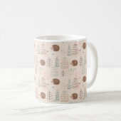 Mug Motif de hérisson de bois mignon (Devant droit)