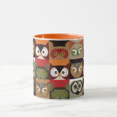 Mug Motif de hibou mignon (Centre)