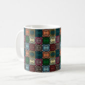 Mug Motif de hibou multicolore (Devant gauche)