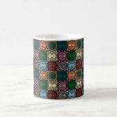 Mug Motif de hibou multicolore (Centre)