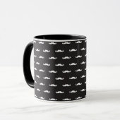 Mug Motif de hippie de moustache (Devant gauche)
