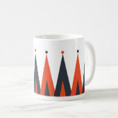 Mug Motif de jacquet bleu et rouge (Devant droit)