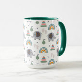 Mug Motif de jouets pour bébé mou (Devant droit)