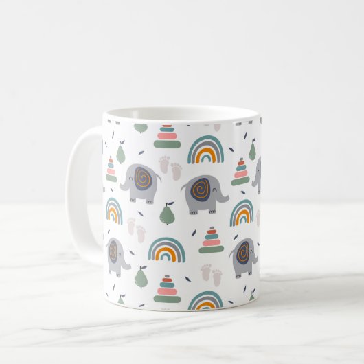 Mug Motif de jouets pour bébé mou (Devant gauche)