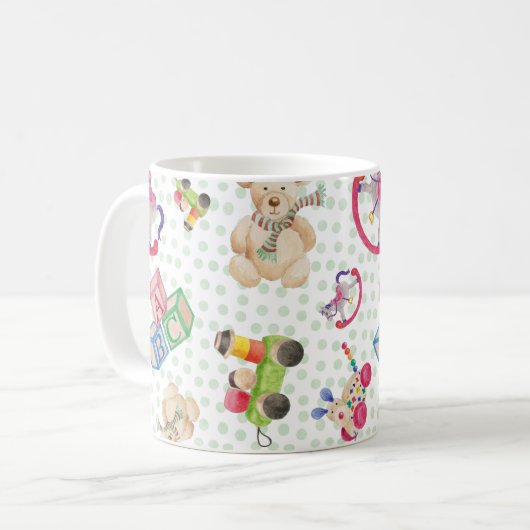 Mug Motif de jouets pour enfants (Devant gauche)