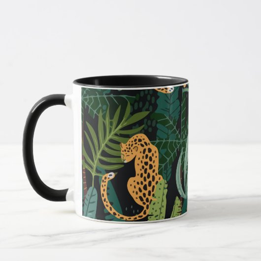 Mug Motif de Jungle tropicale Ounces (Gauche)
