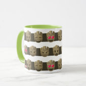 Mug Motif de la bande de Groot Emoji (Devant gauche)