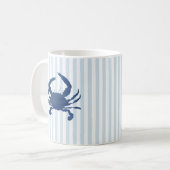 Mug Motif de la bande marine du crabe bleu (Devant gauche)