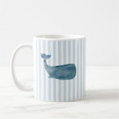 Mug Motif de la bande nautique de baleine (Gauche)