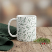 Mug Motif de la branche de pin rustique