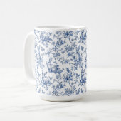 Mug Motif de la Chinoiserie des lapins du printemps (Devant gauche)
