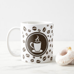 Mug Motif de la coupe et des haricots de café vape