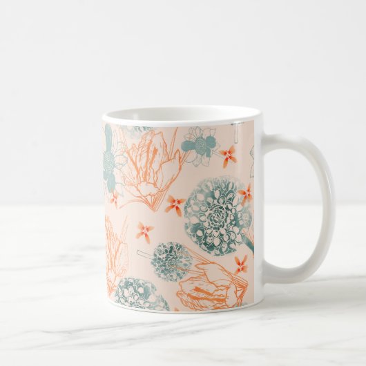 Mug Motif de la félicité botanique (Droite)