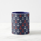 Mug Motif De La Marine Rouge Blanche Et Bleue (Centre)