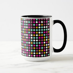 Mug Motif de la mosaïque Retro Pop Polka Dot #9