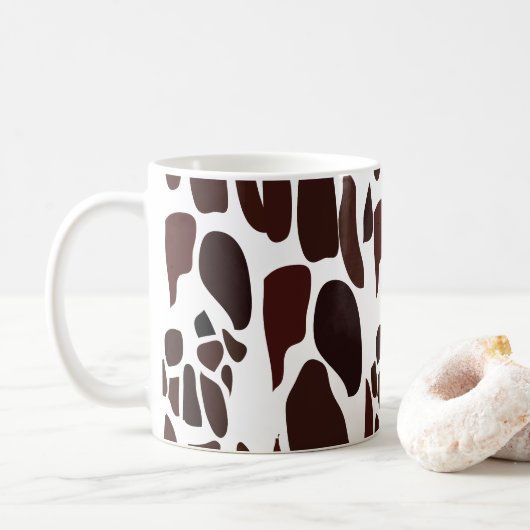 Mug Motif de la peau de girafe (Avec donut)