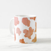 Mug Motif de la peau de vache aquarelle (Devant gauche)