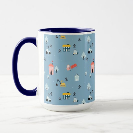 Mug Motif de la scène du Doodle Town (Gauche)