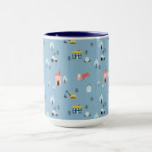 Mug Motif de la scène du Doodle Town (Centre)