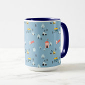 Mug Motif de la scène du Doodle Town (Devant droit)