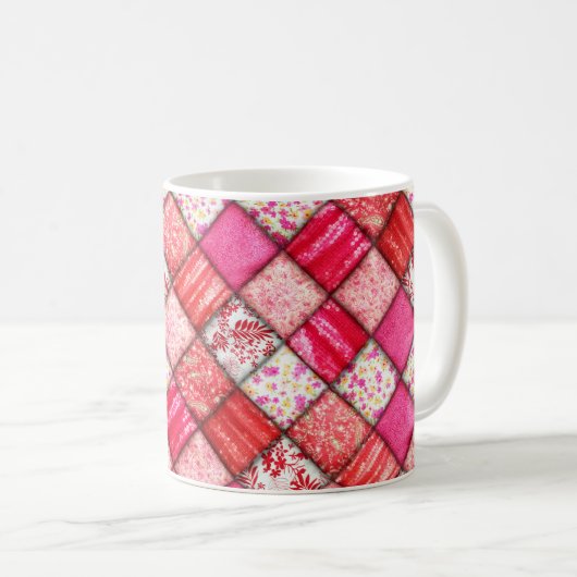 Mug Motif de la surface composée rouge (Devant droit)